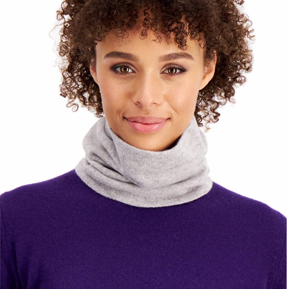 Cashmere Gray Gaiter Facemask Neckwarmer